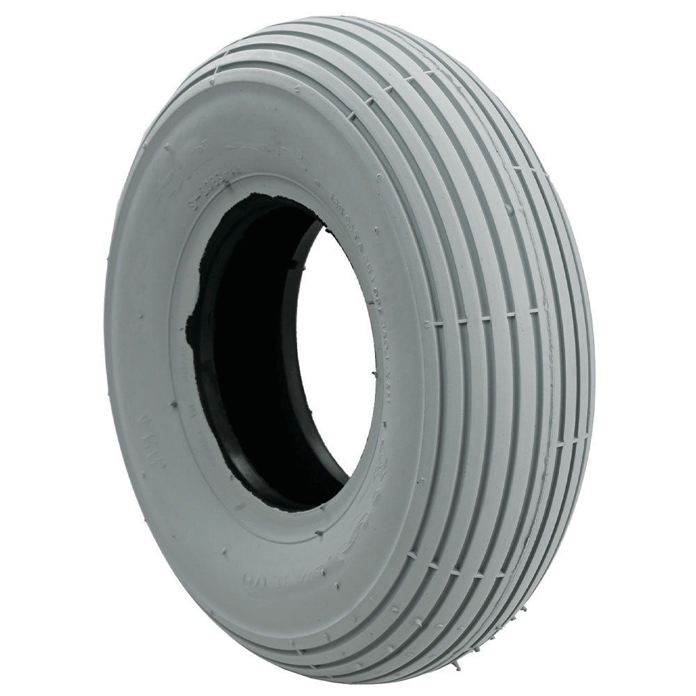 280/250 x 4 Tyre (2.80/2.50-4) Rib Tread. Pneumatic. Grey.