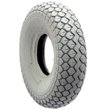 300 x 4 Tyre (3.00-4) Rounded Block Tread. Pneumatic. Grey