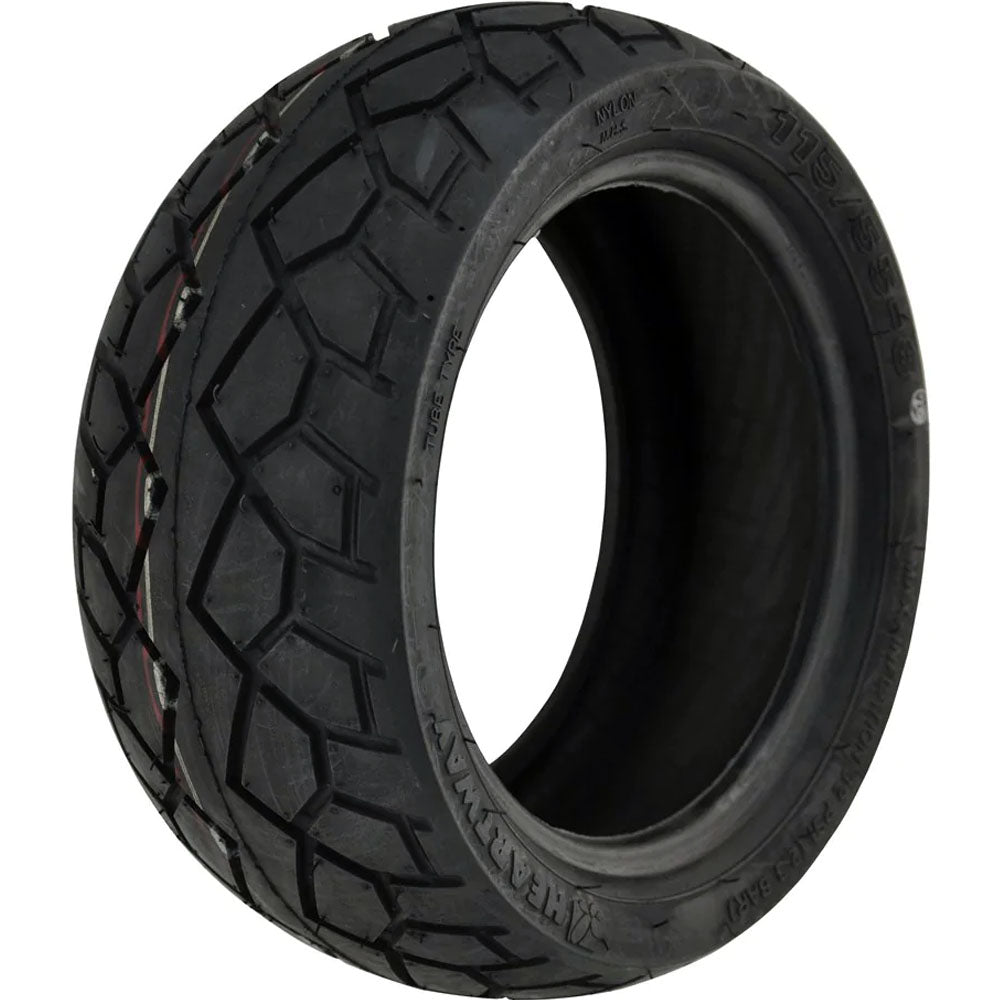 115/55 x 8 Tyre (115/55-8) Black. Pneumatic.