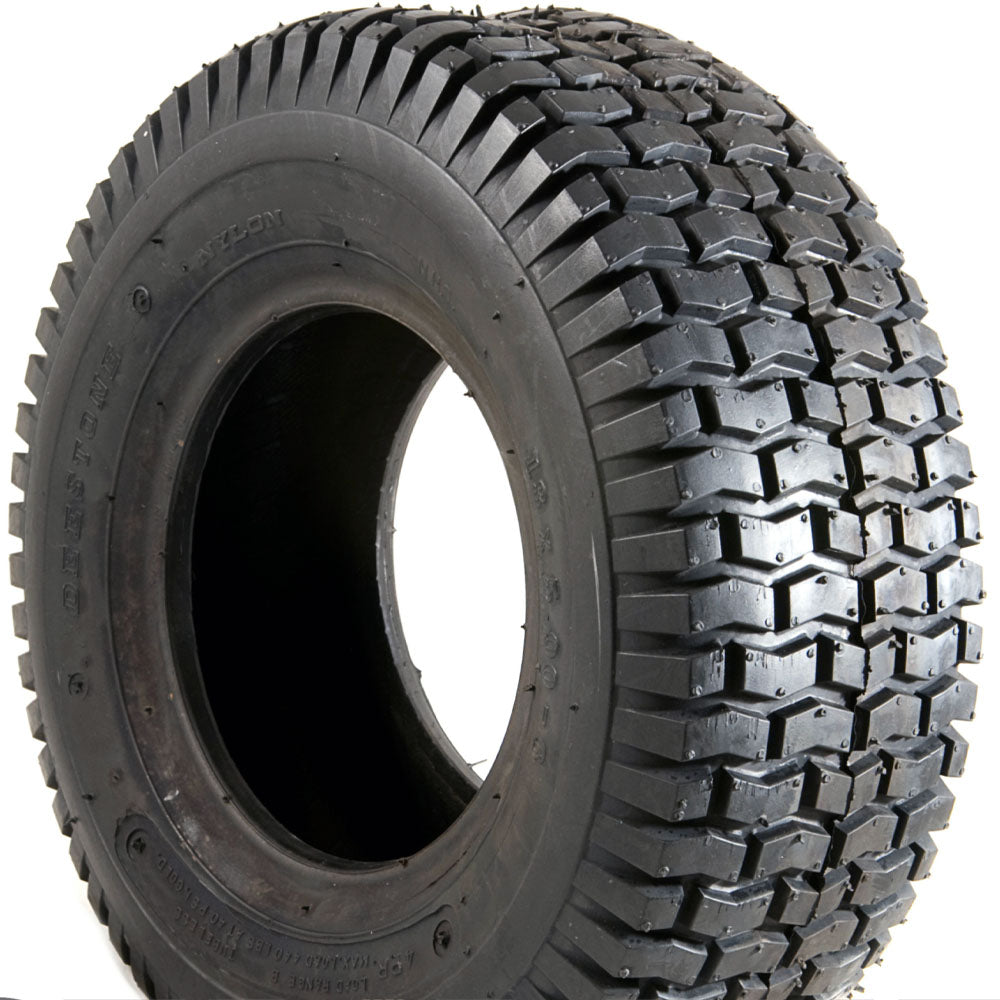 13/500 x 6 Tyre (13x5.00-6) Chunky Tread. Black. Pneumatic.