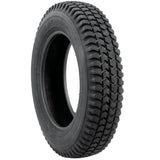 3.00-8 Tyre (300 x 8) Block Tread. Black. Pneumatic.