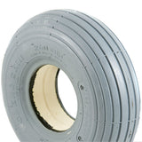 300 x 4 Tyre (3.00-4. 260x85) Infilled / Solid Tyre. Rib Tread. Grey.