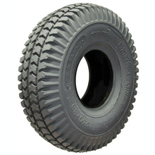 Load image into Gallery viewer, 300 x 4 Tyre (3.00-4) Block Tread. Grey. Pneumatic.