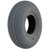 300 x 4 Tyre (3.00-4) Rib Tread. Grey. Pneumatic.