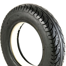 Load image into Gallery viewer, 300 x 8 Tyre (3.00-8) Black. Infilled / Solid. Slick Tread. Puncture Proof.
