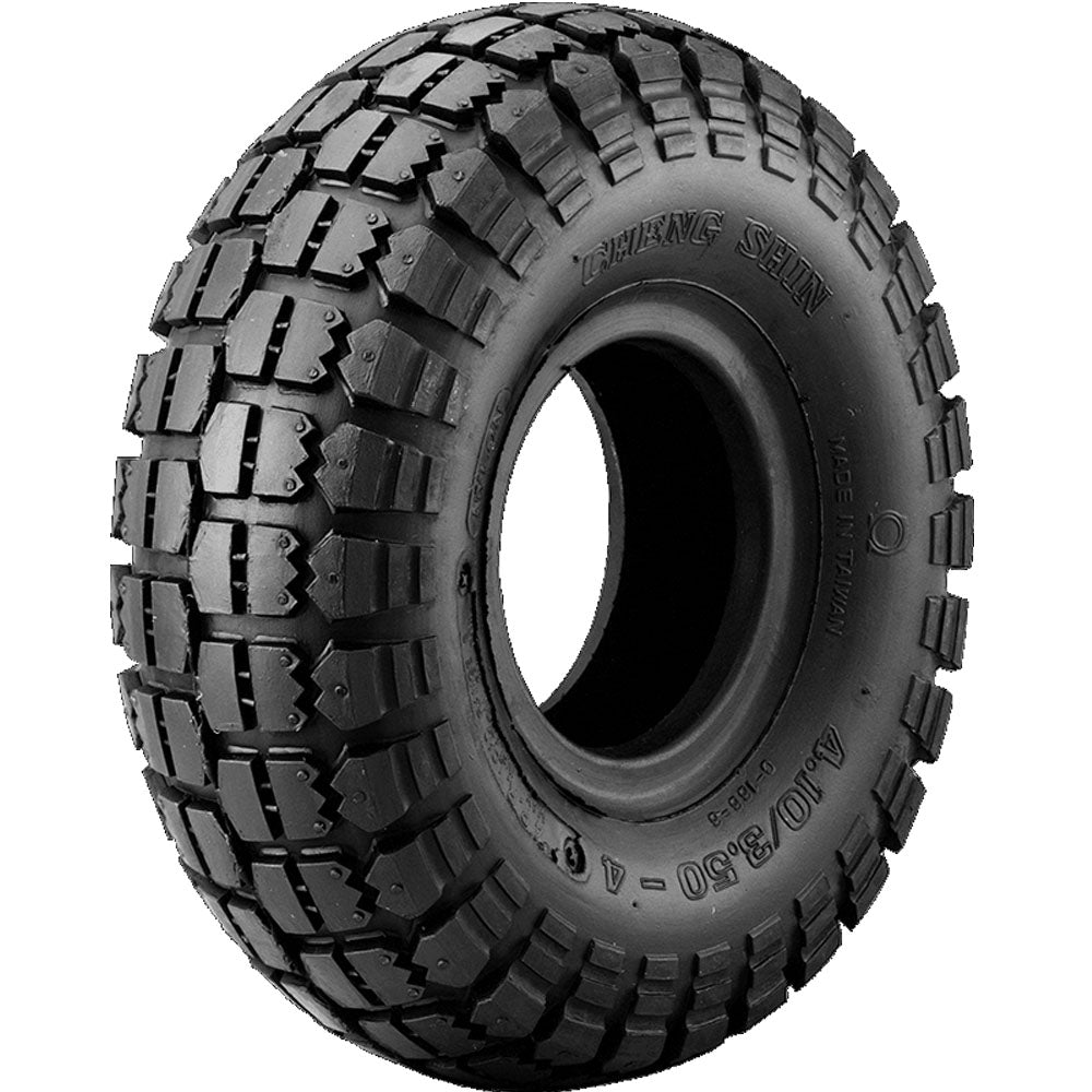 400 x 6 Tyre (4.00-6) CST C166 / Chunky Tread. Black. Pneumatic.