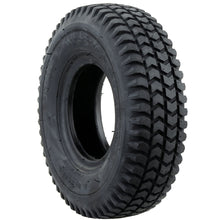 Load image into Gallery viewer, 410/350 x 5 Tyre (4.10/3.50-5) Arrow Tread. Pneumatic. Black.