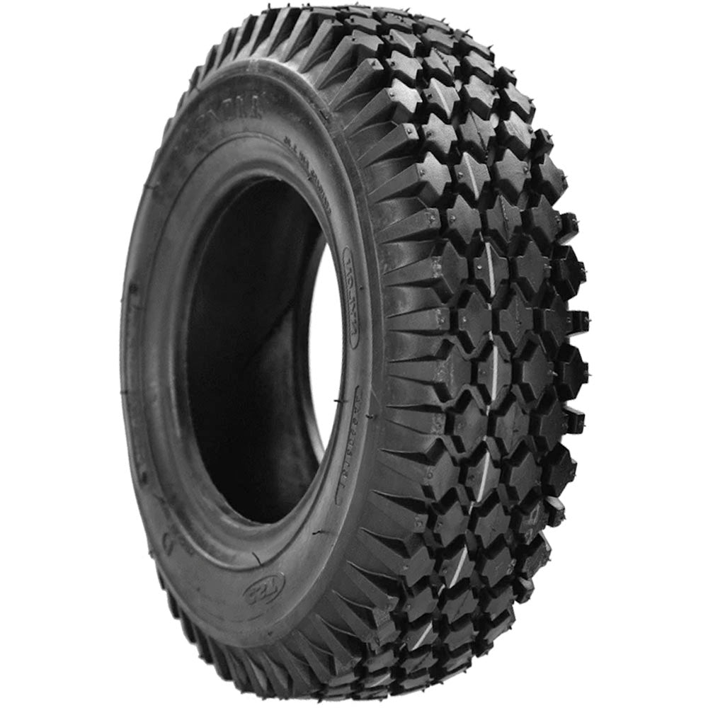 410/350 x 5 Tyre (4.10/3.50-5) Chunky Tread. Pneumatic. Black.