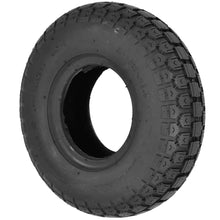 Load image into Gallery viewer, 410/350 x 5 Tyre (4.10/3.50-5) Rounded Block Tread. Grey. Pneumatic.