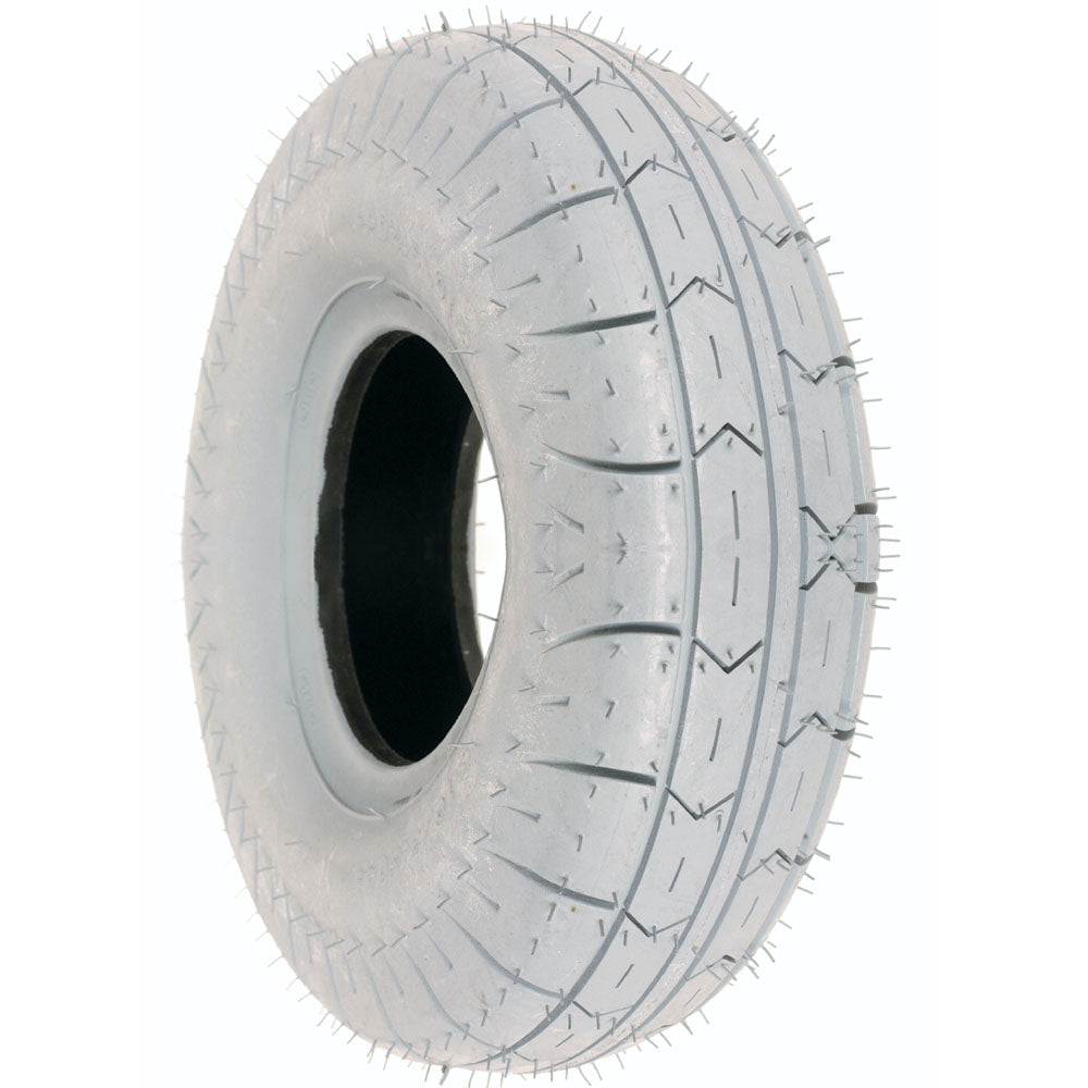 410/350 x 6 Tyre (4.10/3.50-6) Flat Scallop Tread. Grey. Pneumatic.